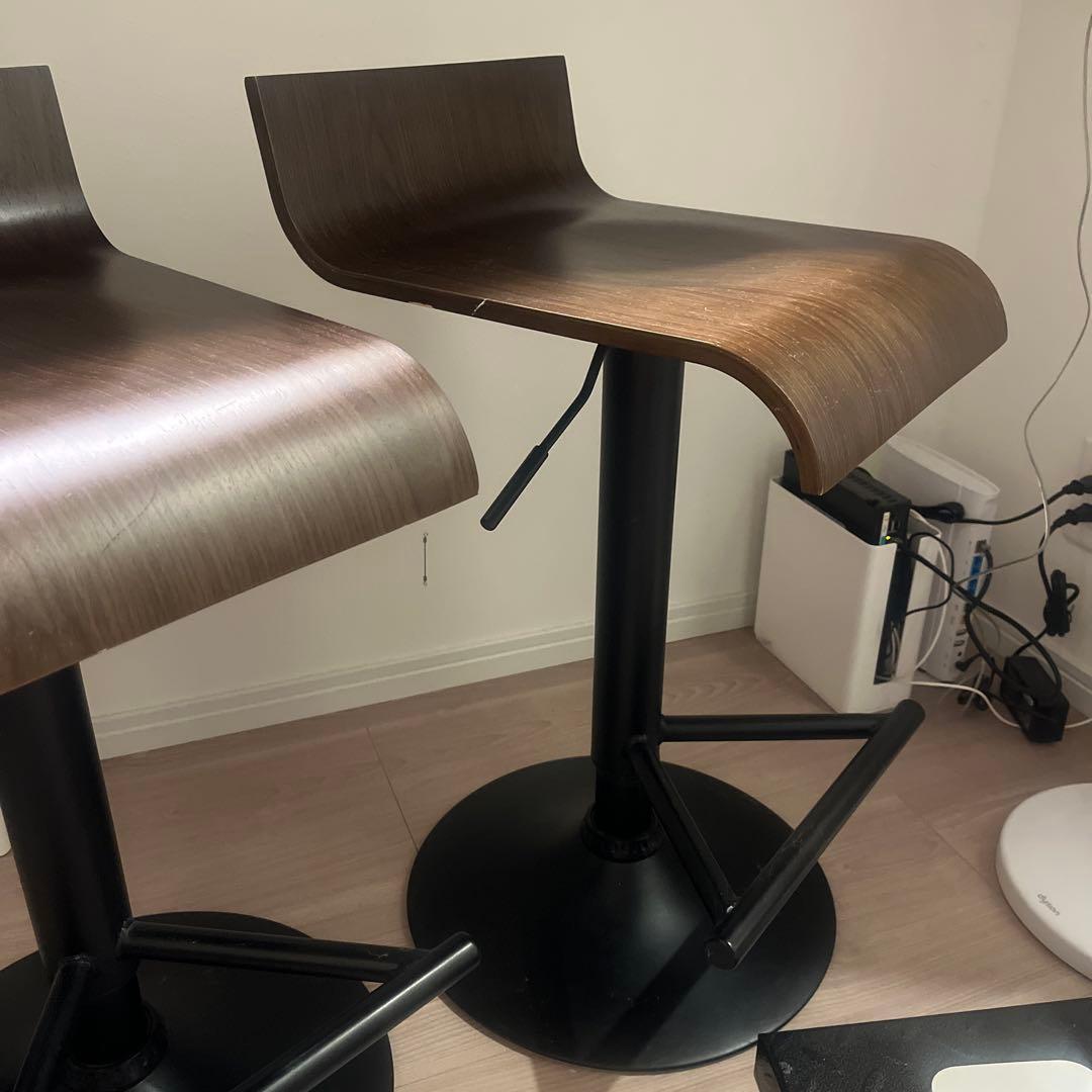 ニトリ　昇降式カウンターチェア　2脚セット