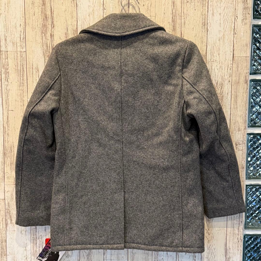 未使用タグ付き【Schott】740N ウール ピーコート USA製 38