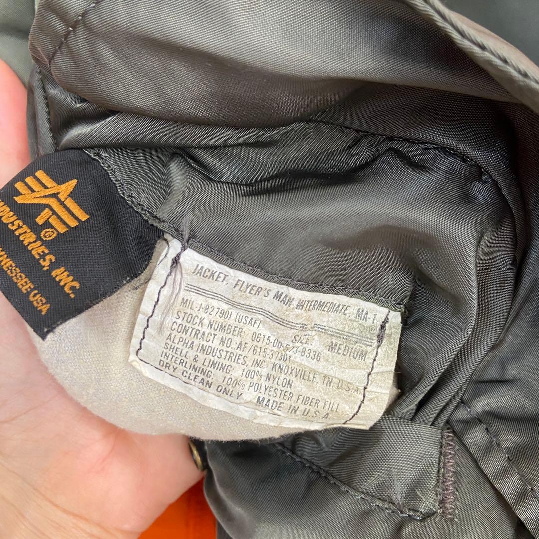 ALPHA INDUSTRIES⭐️MA-1 フライトジャケット USA製　M