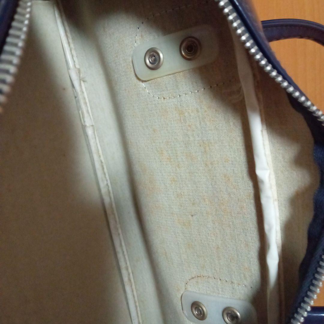 K*M様 asics TIGER エナメル ボストンバッグ ネイビー　ヴィンテー