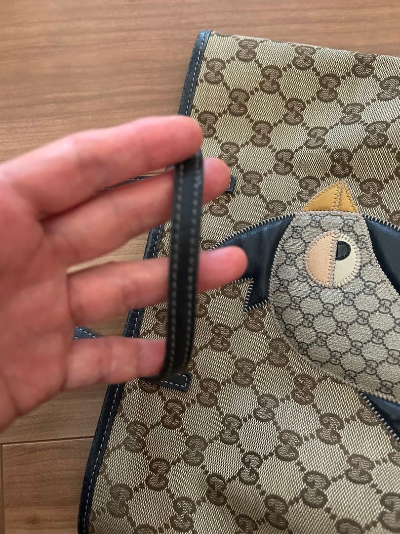 GUCCI キッズトート　ネイビー　パパガッロ　ミニトート