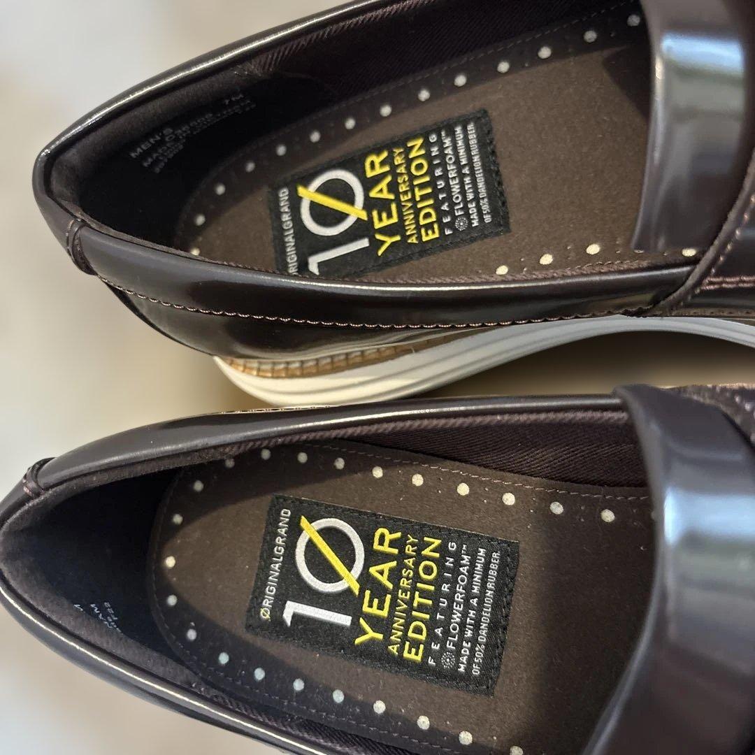 極美品　COLEHAAN タッセルローファー 茶色25.0CM