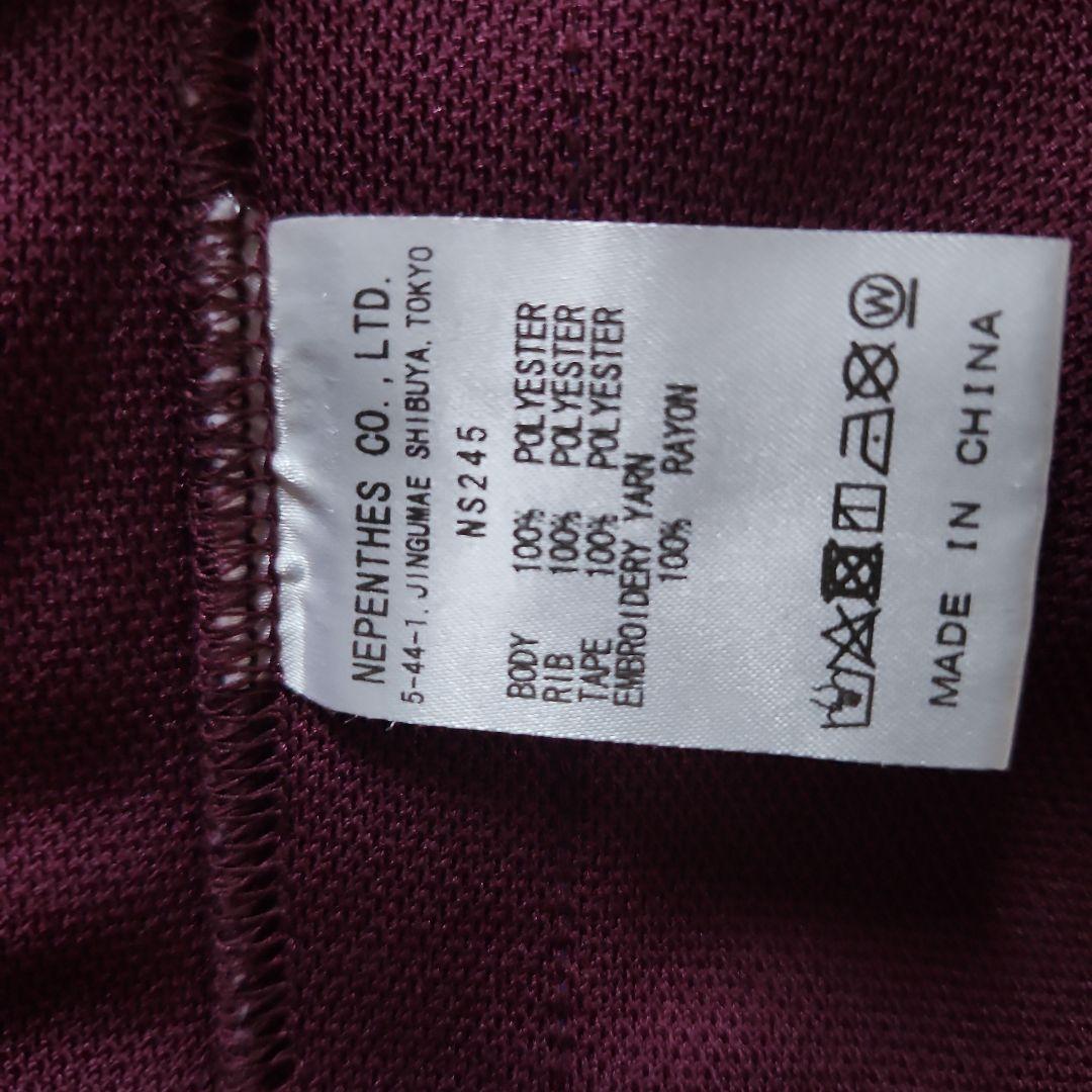 Needles Track Crew Shirt ワインレッド/パーブル