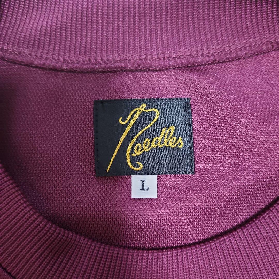 Needles Track Crew Shirt ワインレッド/パーブル