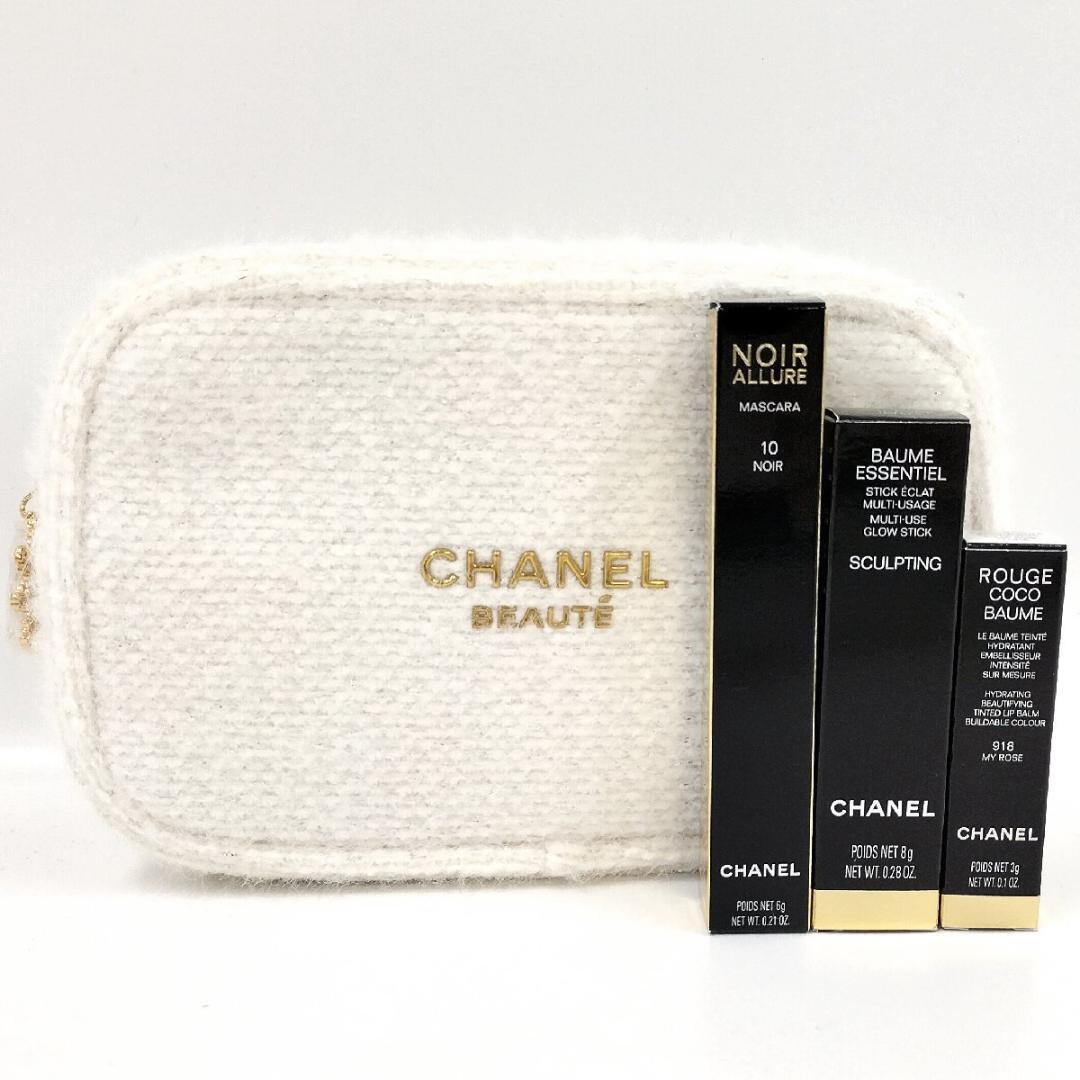 シャネル トータル ルック セット ポーチ リップ マスカラ フェイスカラー a