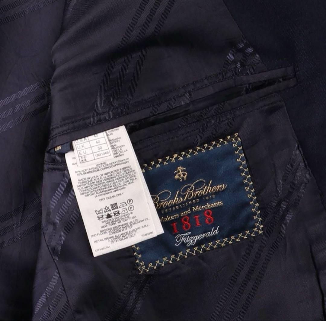ブルックスブラザーズ 紺ブレ USA製 サイズM 40