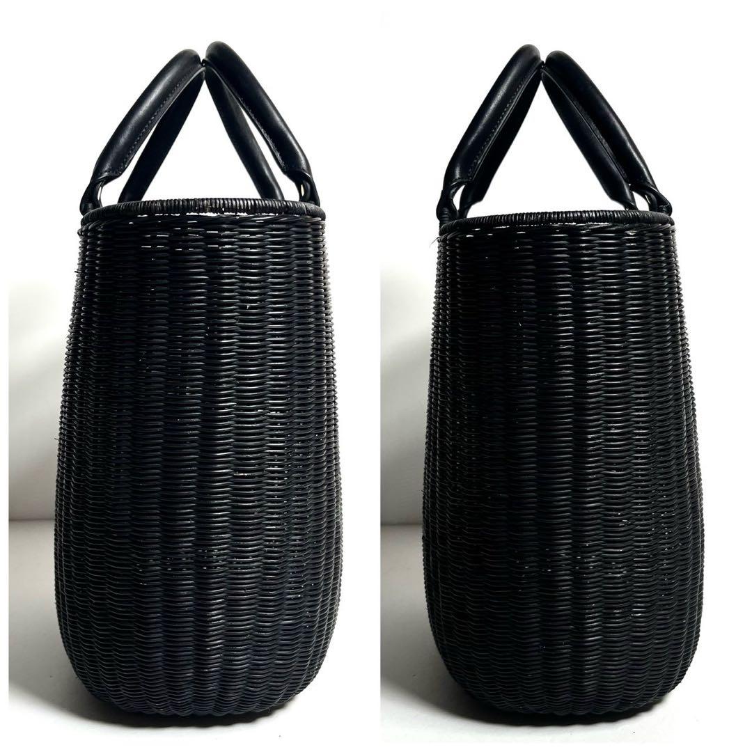 manimaris シンプルトートバッグ カゴバッグ ブラック