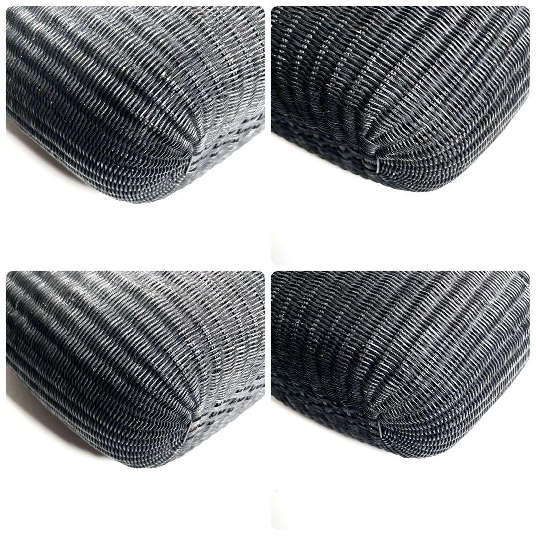 manimaris シンプルトートバッグ カゴバッグ ブラック