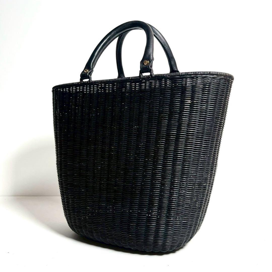 manimaris シンプルトートバッグ カゴバッグ ブラック