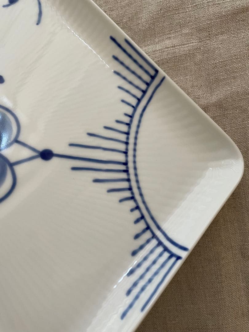 【新品】ロイヤルコペンハーゲン スクエアデイッシュ メガ 20cm ２枚