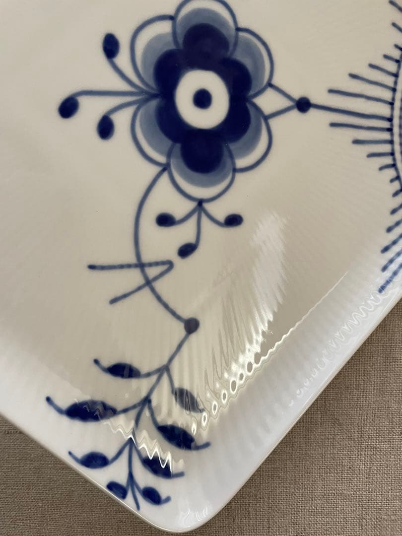 【新品】ロイヤルコペンハーゲン スクエアデイッシュ メガ 20cm ２枚