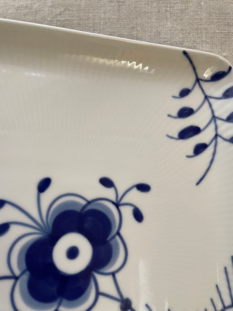 【新品】ロイヤルコペンハーゲン スクエアデイッシュ メガ 20cm ２枚