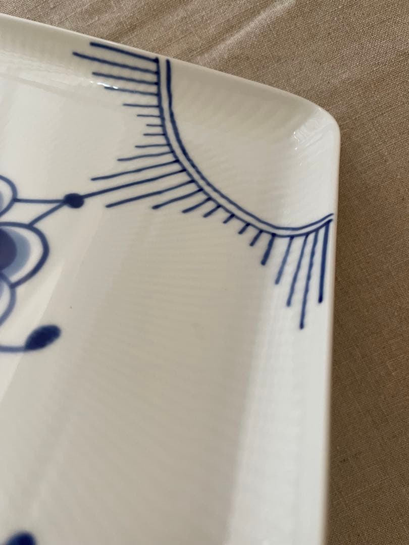 【新品】ロイヤルコペンハーゲン スクエアデイッシュ メガ 20cm ２枚