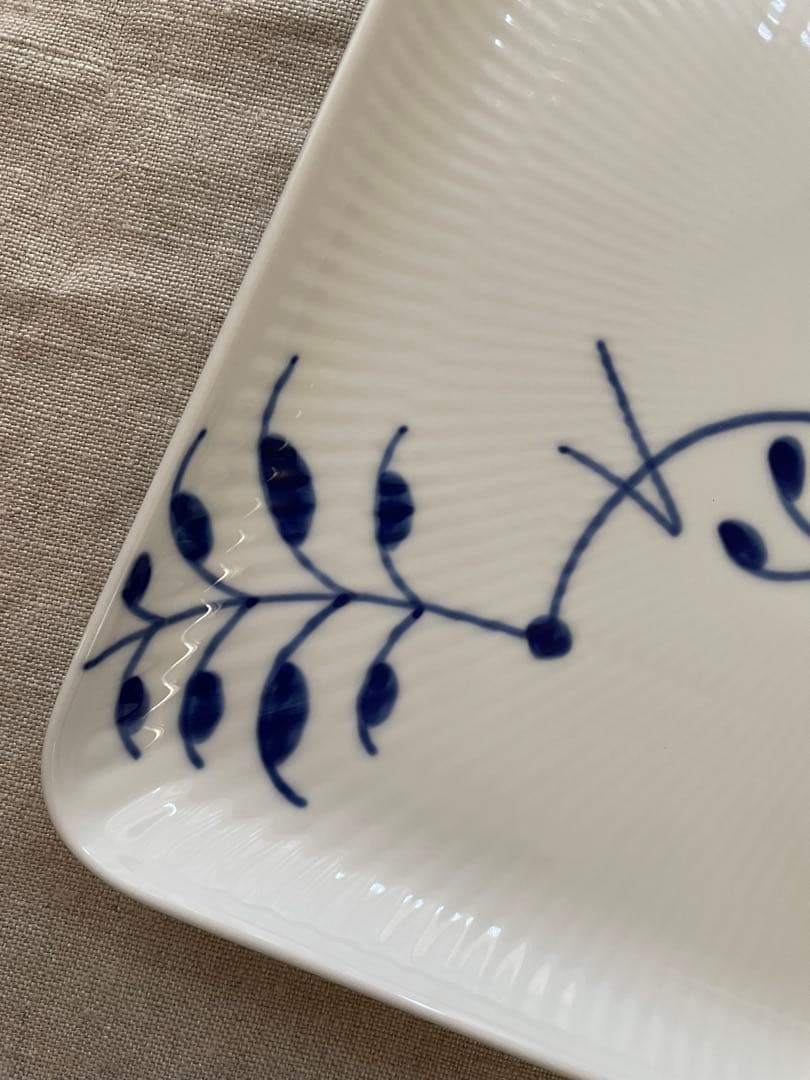 【新品】ロイヤルコペンハーゲン スクエアデイッシュ メガ 20cm ２枚