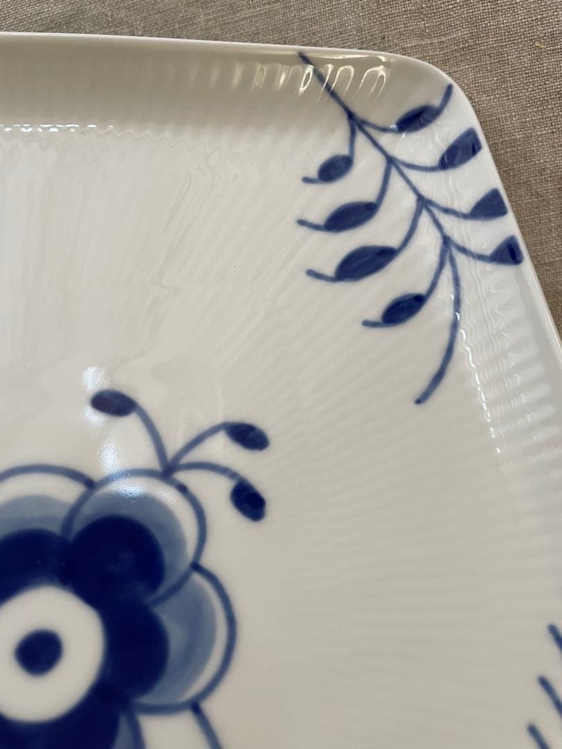 【新品】ロイヤルコペンハーゲン スクエアデイッシュ メガ 20cm ２枚