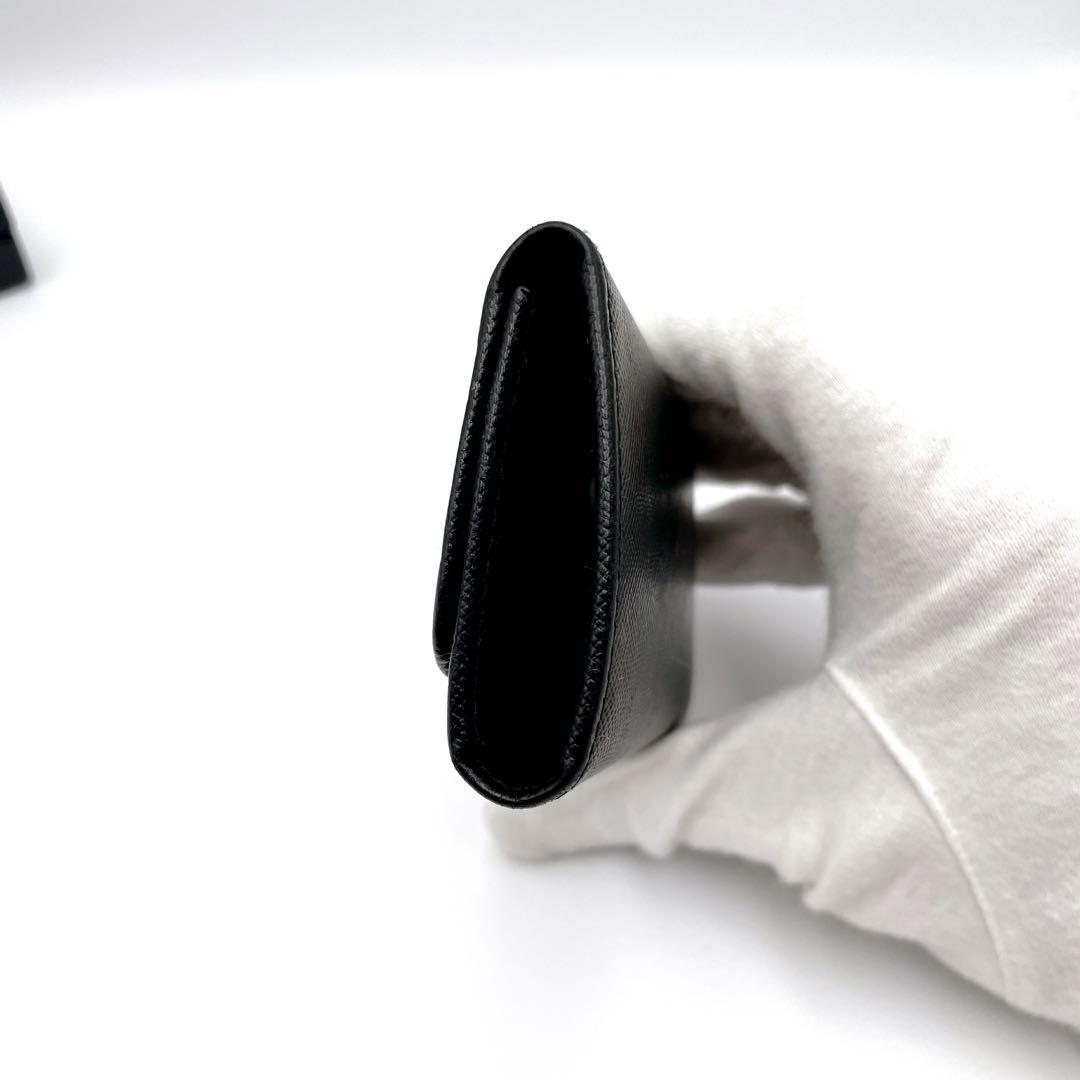 【PRADA】プラダ 6連 キーケース ブラック ゴールドロゴ