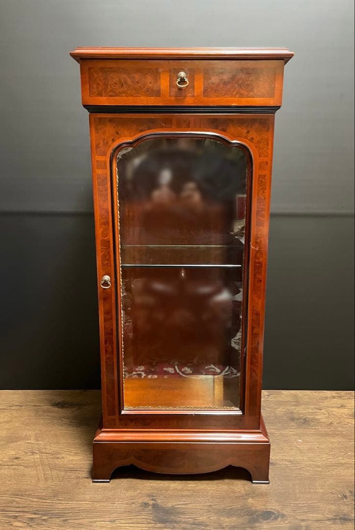 イタリア　ヴィンテージ　高級　飾り棚　マホガニー