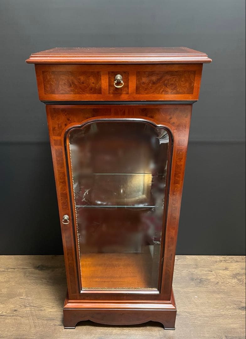 イタリア　ヴィンテージ　高級　飾り棚　マホガニー