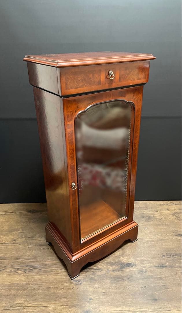 イタリア　ヴィンテージ　高級　飾り棚　マホガニー