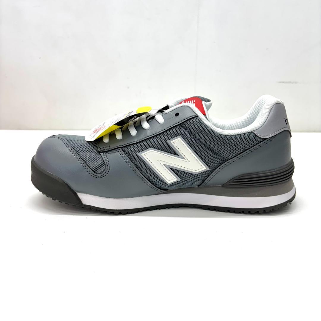 未使用 new balance 安全靴 24㎝ グレー PL-881 箱あり