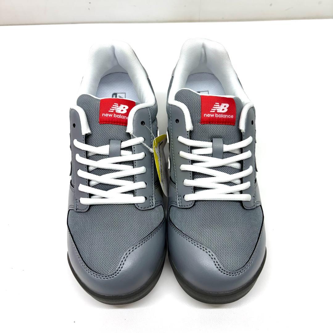 未使用 new balance 安全靴 24㎝ グレー PL-881 箱あり