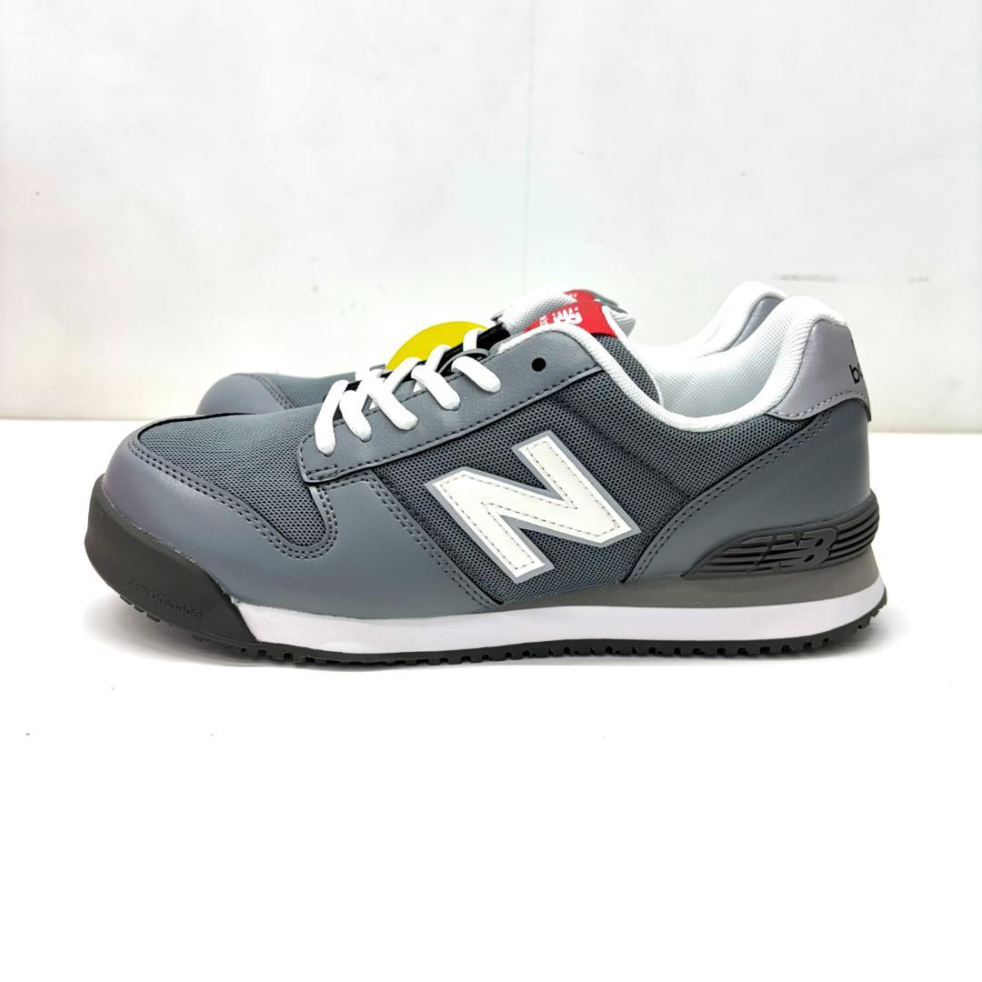 未使用 new balance 安全靴 24㎝ グレー PL-881 箱あり