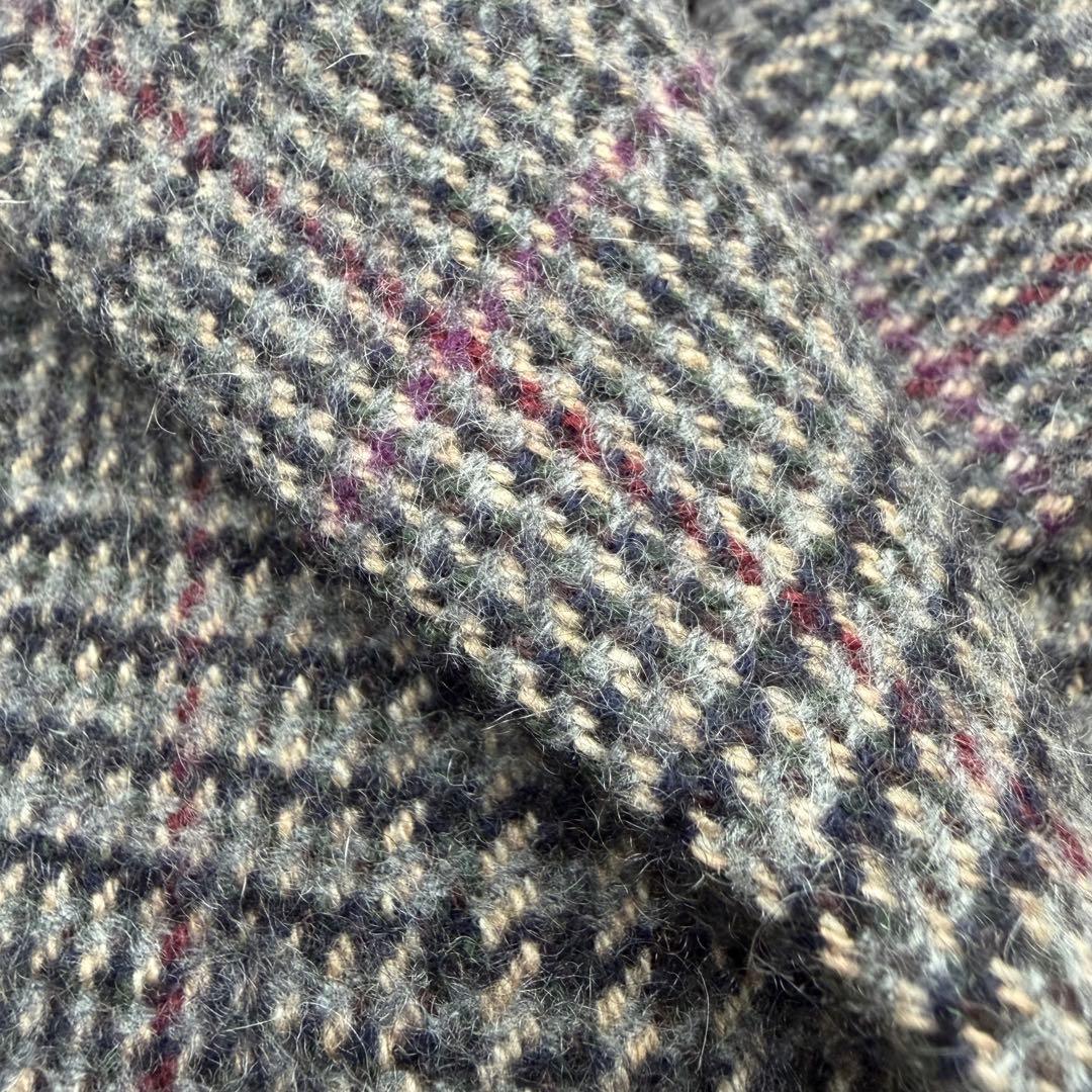 AKRIS アクリス 最高級 カシミヤ100% ロングコート 千鳥格子柄