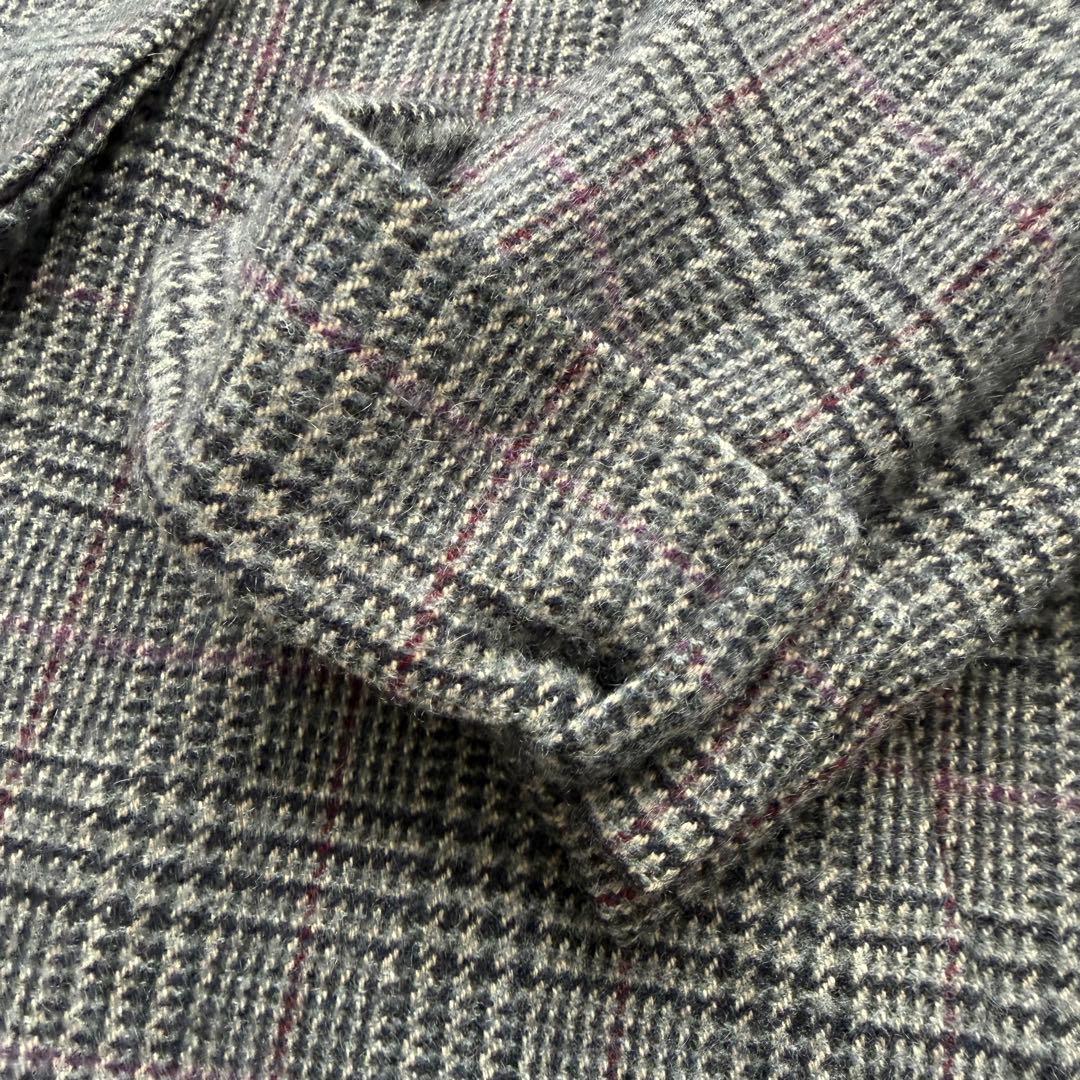 AKRIS アクリス 最高級 カシミヤ100% ロングコート 千鳥格子柄