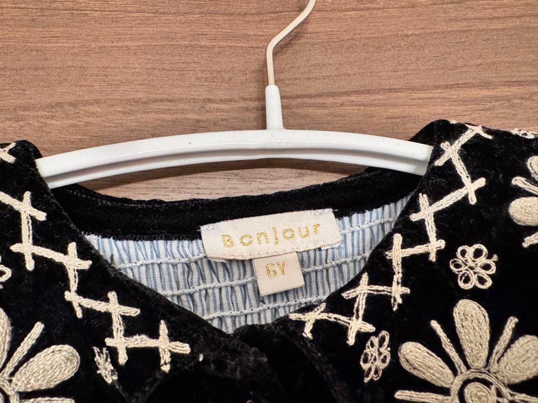 Bonjour diary ボンジュール ベルベット チュニック ワンピース