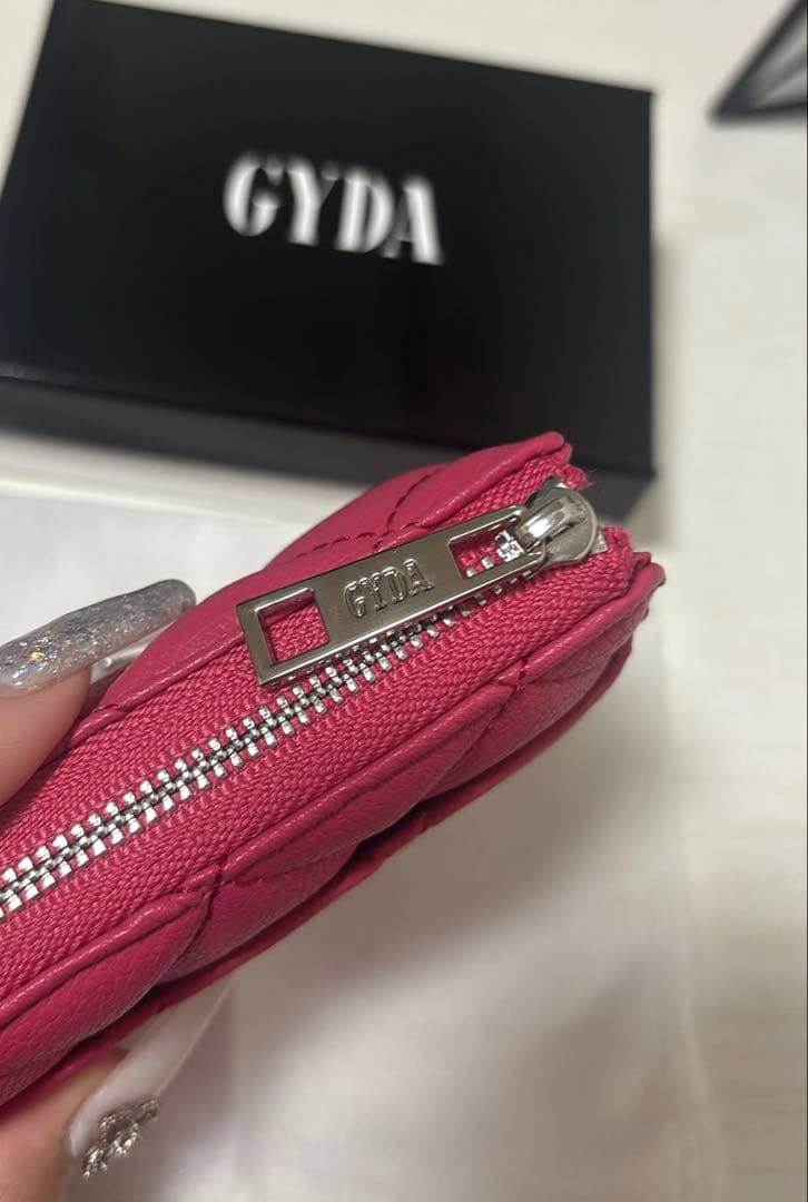 GYDA キーケース ピンク キルティング