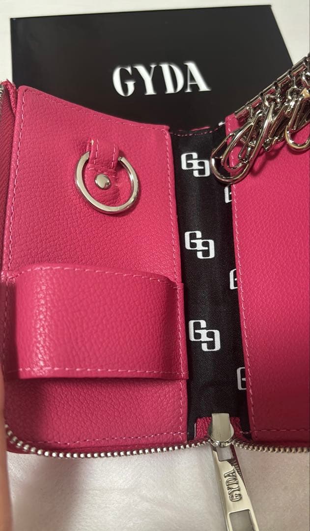GYDA キーケース ピンク キルティング