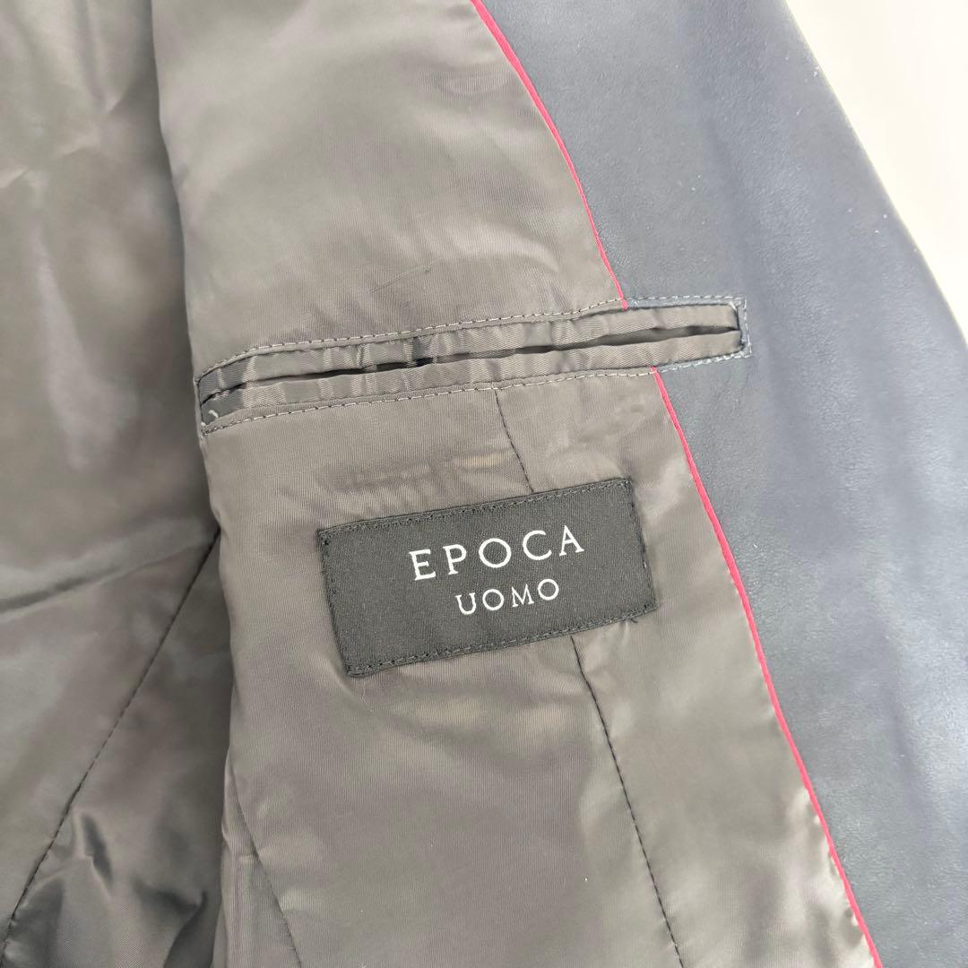 EPOCA UOMO ラムレザー 2テーラードジャケット ダークネイビー 50