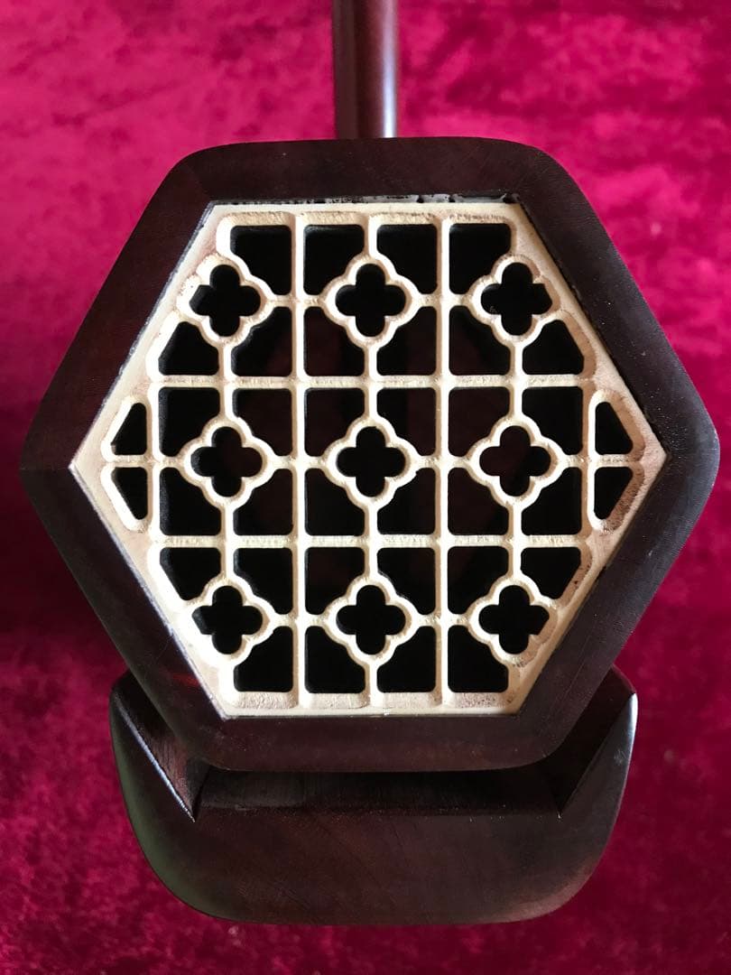 特価・二胡★最上級紫檀★錦蛇皮★古月琴坊・万其興製作★十年保証★一生の宝物