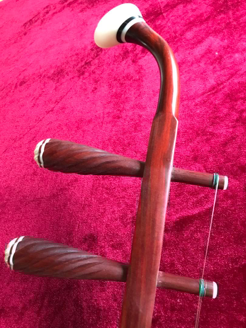 特価・二胡★最上級紫檀★錦蛇皮★古月琴坊・万其興製作★十年保証★一生の宝物