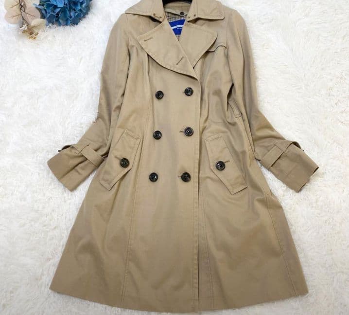 バーバリーブルーレーベル　トレンチコート　ロング　ノバチェック　ライナー