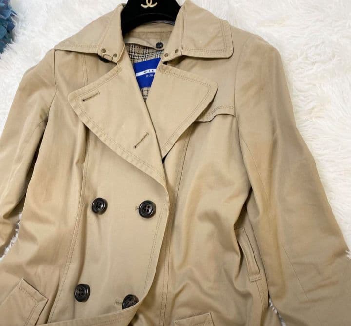 バーバリーブルーレーベル　トレンチコート　ロング　ノバチェック　ライナー