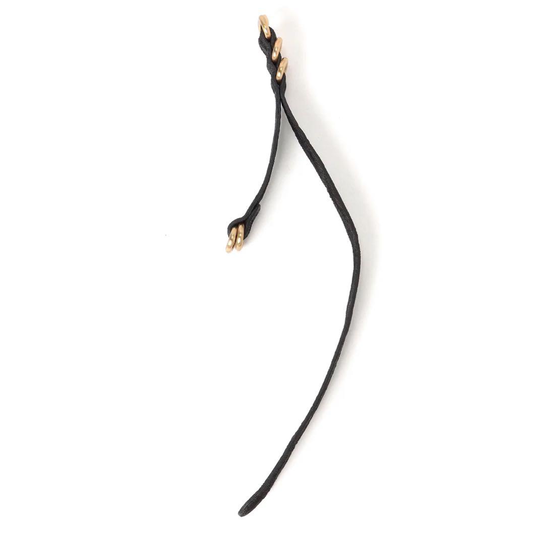 THE SOLE NATOベルト エレファントブラック（ゴールド）象革