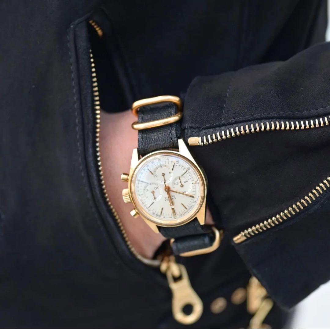 THE SOLE NATOベルト エレファントブラック（ゴールド）象革