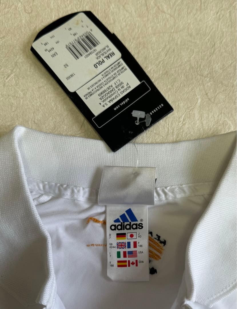 adidas レアルマドリード　ポロシャツ　ゲームシャツ　100周年
