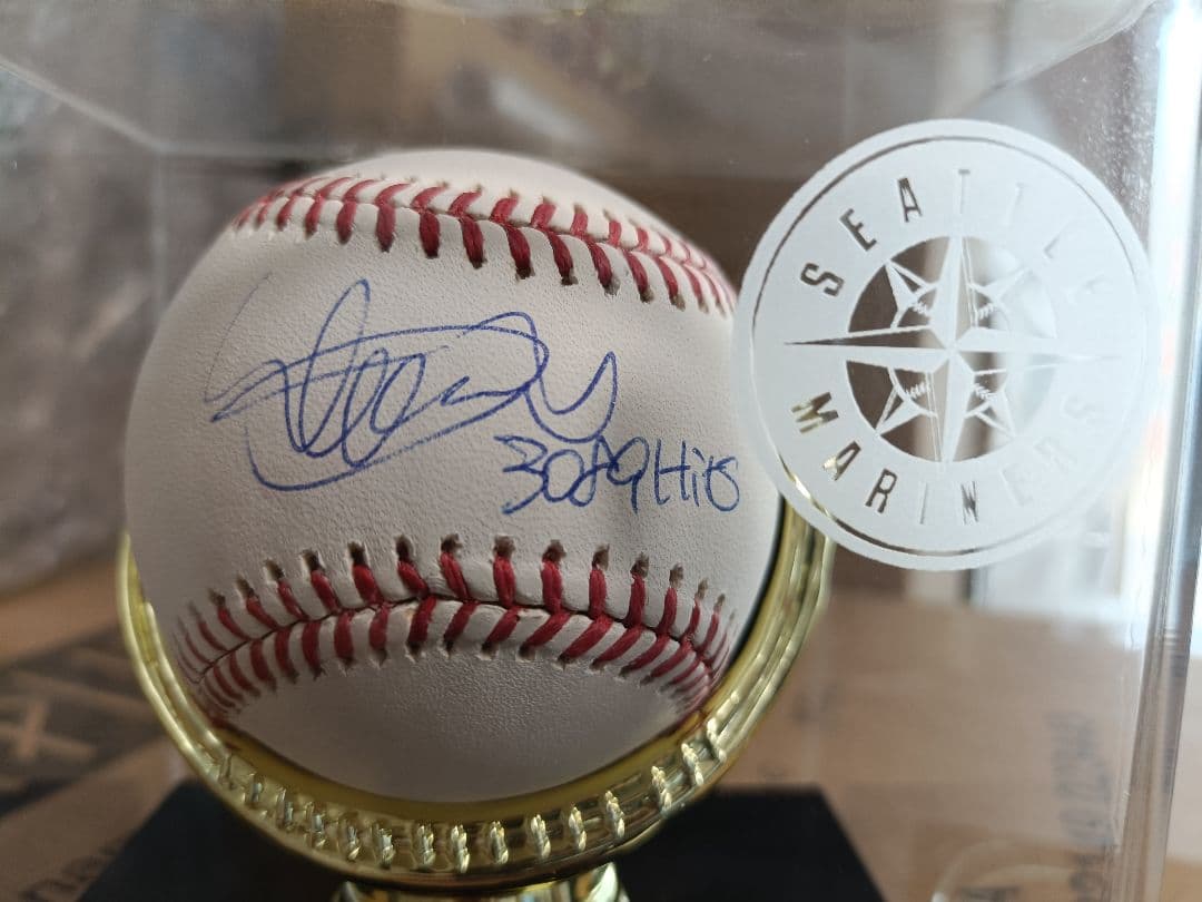 【証明あり】イチロー／直筆サインボール／3089hitsインスクリプション入り