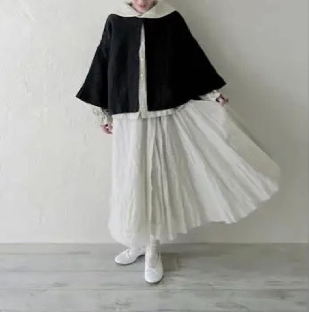 ネストローブコットンリネンミックスツイードノーカラージャケット　　新品