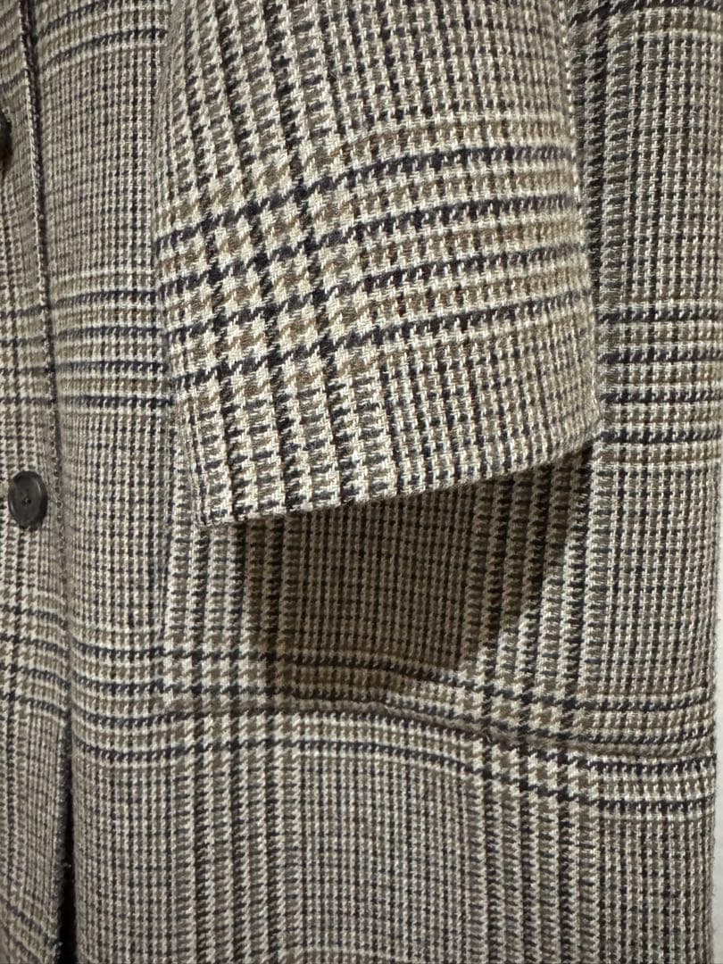 TODAYFUL ステンカラーチェックコート　38