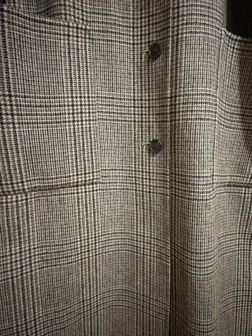 TODAYFUL ステンカラーチェックコート　38