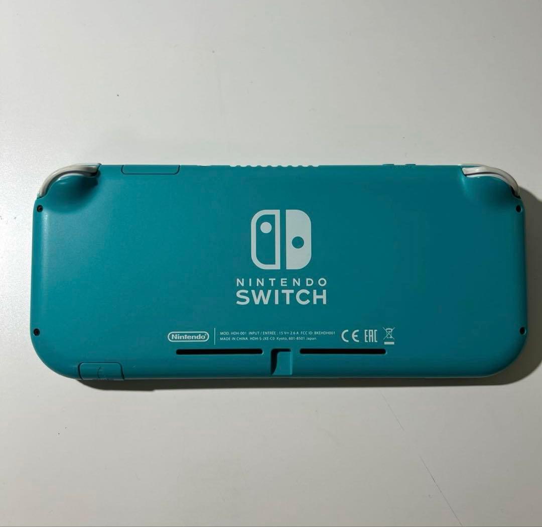 Nintendo Switch Lite ターコイズ 本体 充電器付き 水色