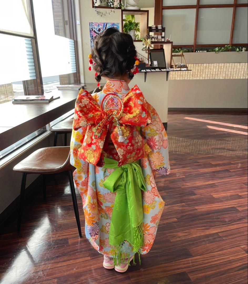 七五三　七歳用つくり帯☀︎小物セット