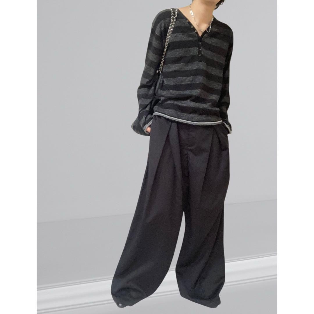 パンツ SPLIT TUCK SUPER BAGGY SLACKS 3108P