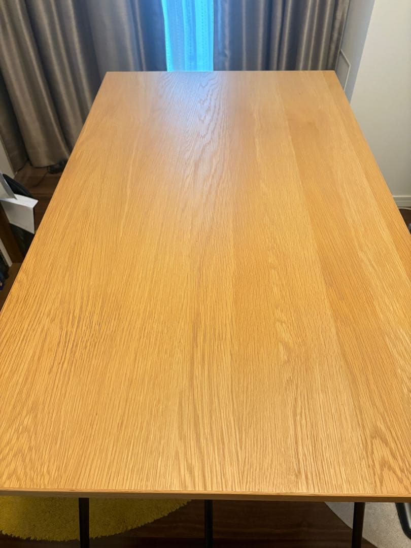 <三連休限定値下げ、送料込み>MUJI 折りたたみナチュラルオーク木製テーブル