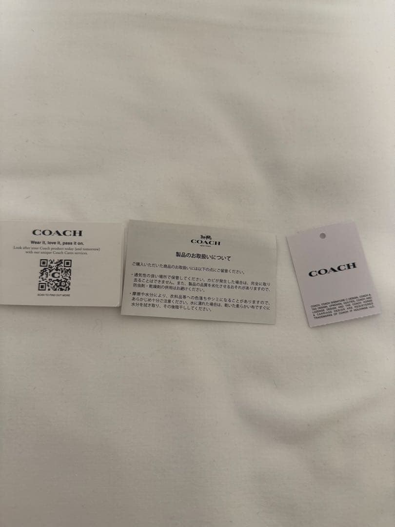 【1月末まで】COACH 二つ折り財布 ミニ財布 クロスグレインレザー 新品