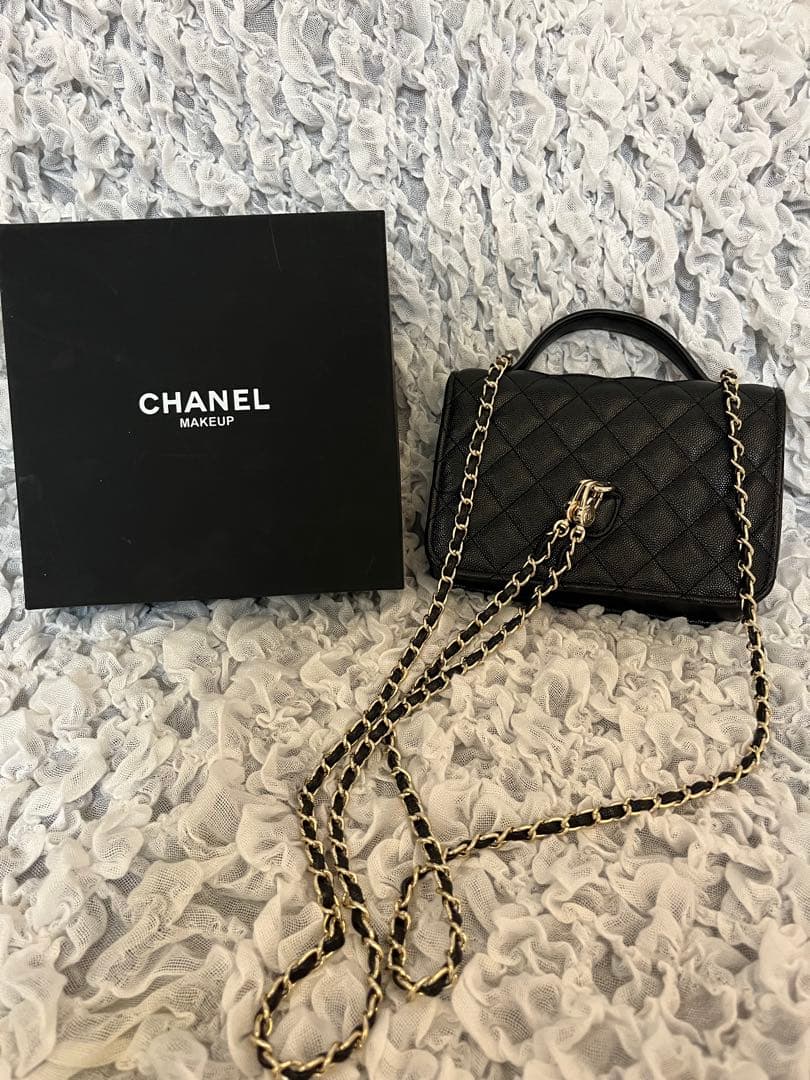 CHANEL 希少 ショルダーバッグ兼リュック2way仕様 ノベルティ ブラック