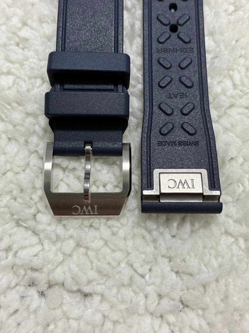 あ*き様 IWC 純正EasX-Change® ラバーベルト20mmネイビー +